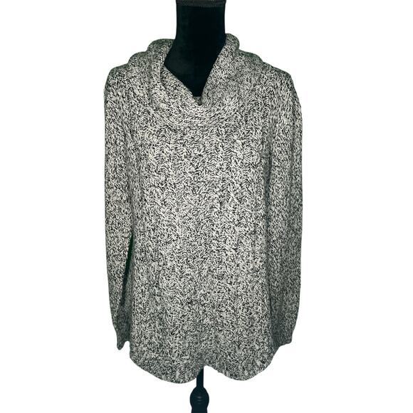 RD Style Harriette Cowl Neck Sweater Chunky Gray Cottage Basic - Picture 3 of 8